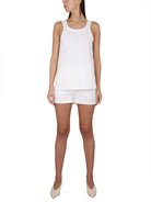 001 MAX MARA SPORTMAX SUPREMO SLEEVELESS TOP WHITE