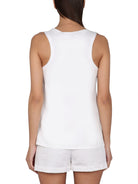 001 MAX MARA SPORTMAX SUPREMO SLEEVELESS TOP WHITE