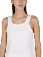 001 MAX MARA SPORTMAX SUPREMO SLEEVELESS TOP WHITE