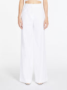 001 MAX MARA STUDIO NOCINO Pantalones anchos WHITE