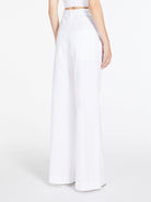 001 MAX MARA STUDIO NOCINO Pantalones anchos WHITE