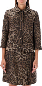 S8180 DOLCE & GABBANA LEOPARD FORMAL JACKET