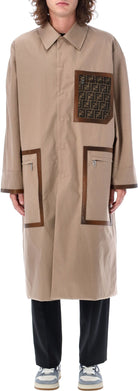 F1M2L FENDI REVERSIBLE TRENCH COAT