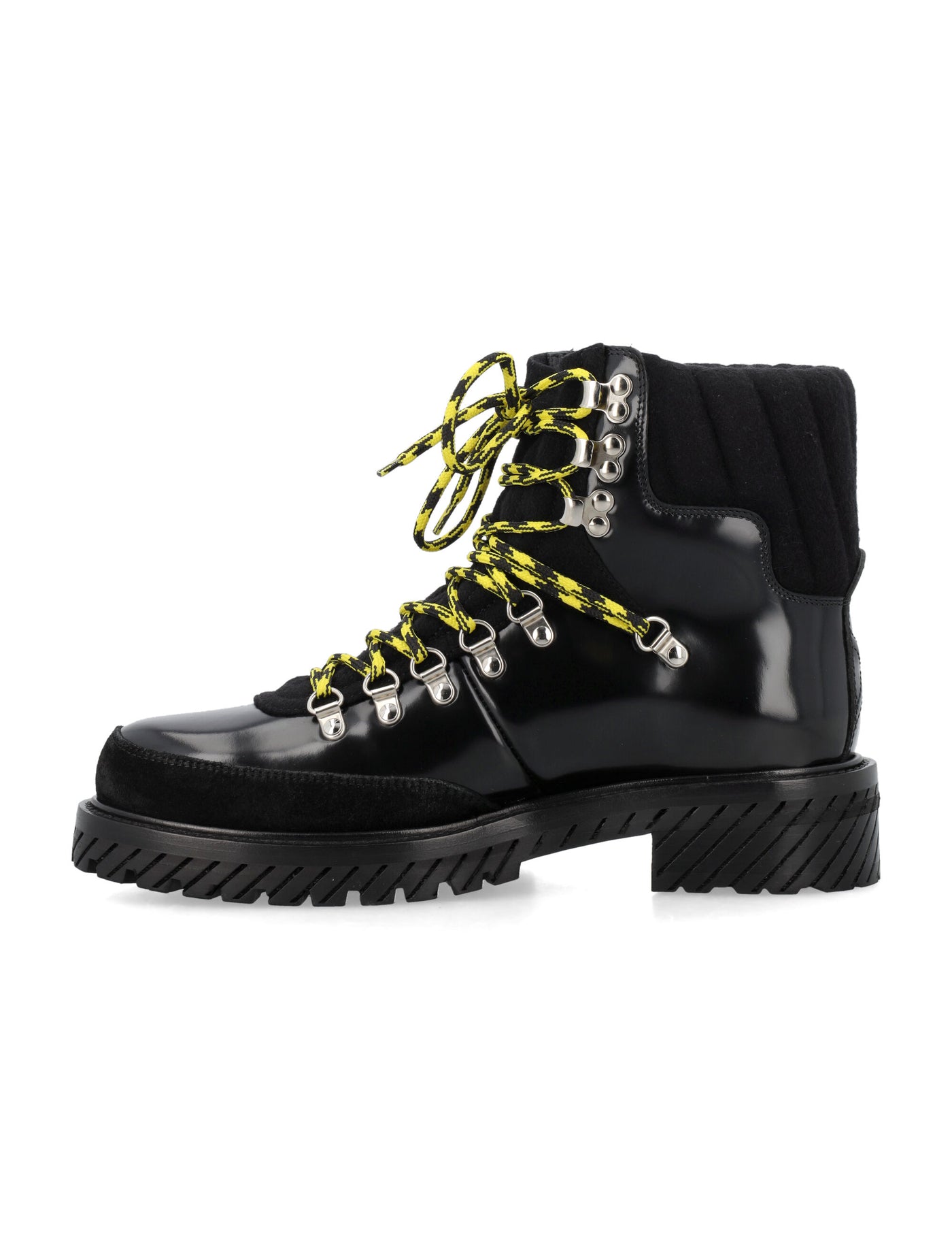 1010 OFF-WHITE LACE-UP BOOTS