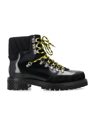 1010 OFF-WHITE LACE-UP BOOTS