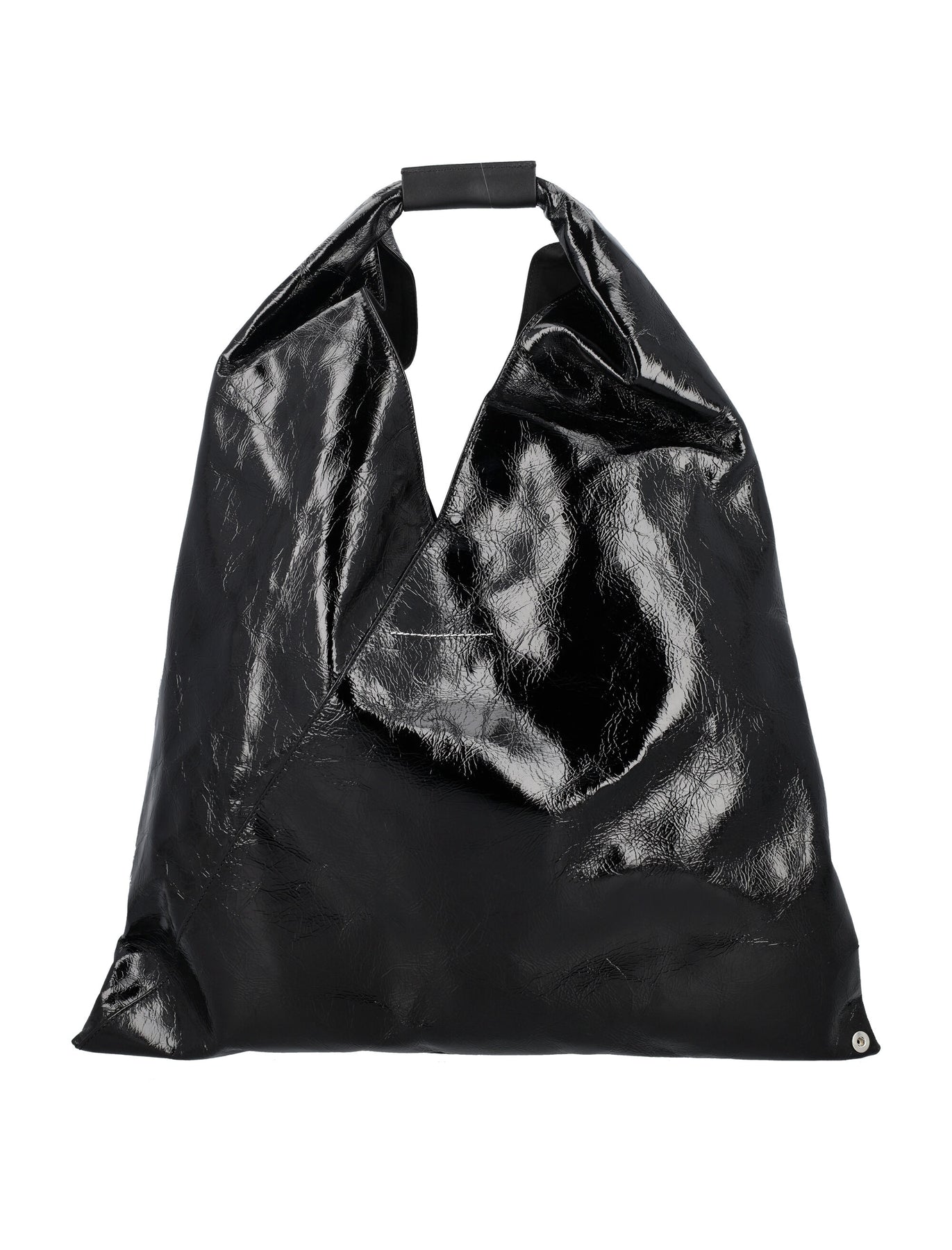 Japanese Leather Tote Bag in Grey - MM 6 Maison Margiela