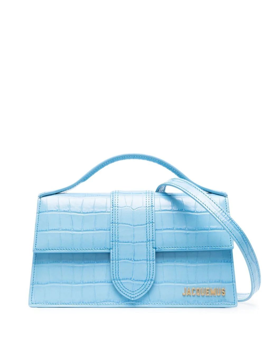 BLUE JACQUEMUS Le grand Bambino Handbag with adjustable crossbody strap ...