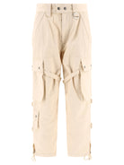 Beige ISABEL MARANT ETOILE "ELORE" CARGO TROUSERS