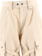 Beige ISABEL MARANT ETOILE "ELORE" CARGO TROUSERS