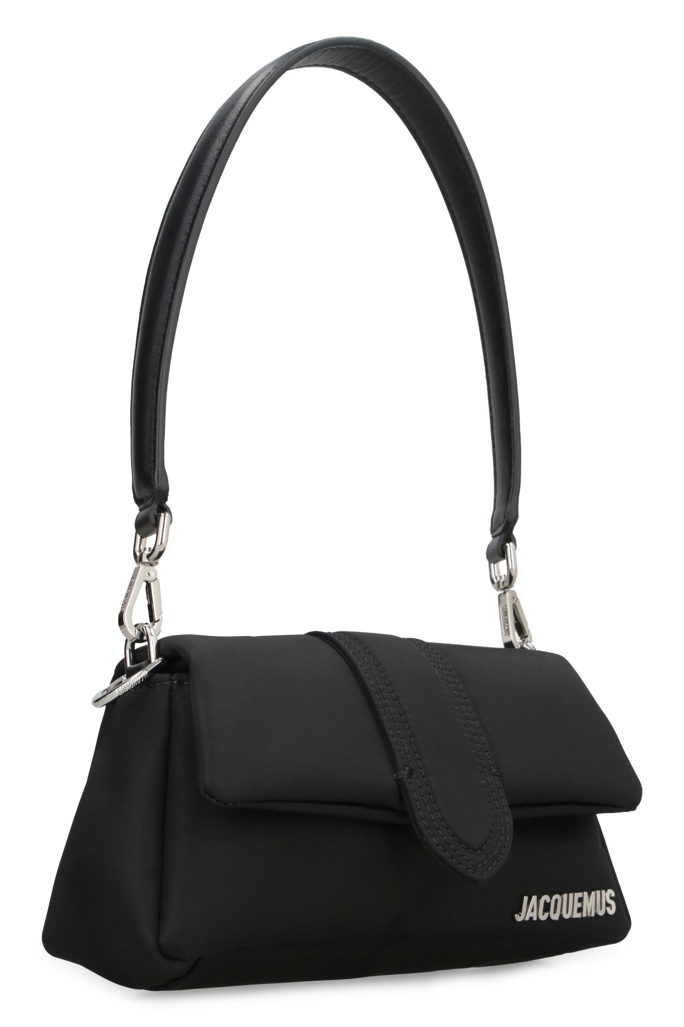 Jacquemus Le Bambimou Nylon Shoulder Bag, 990 Black, Women's, Handbags & Purses Shoulder Bags