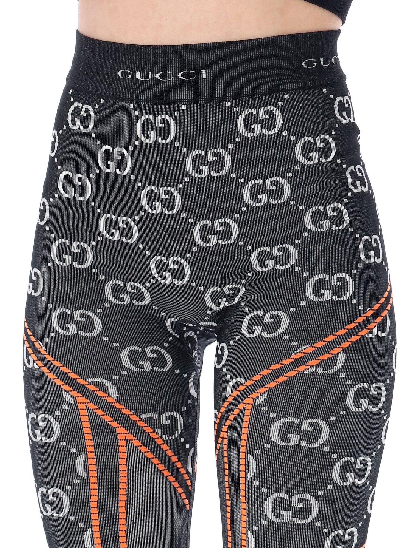 Gucci gg Jersey Jacquard leggings in Gray