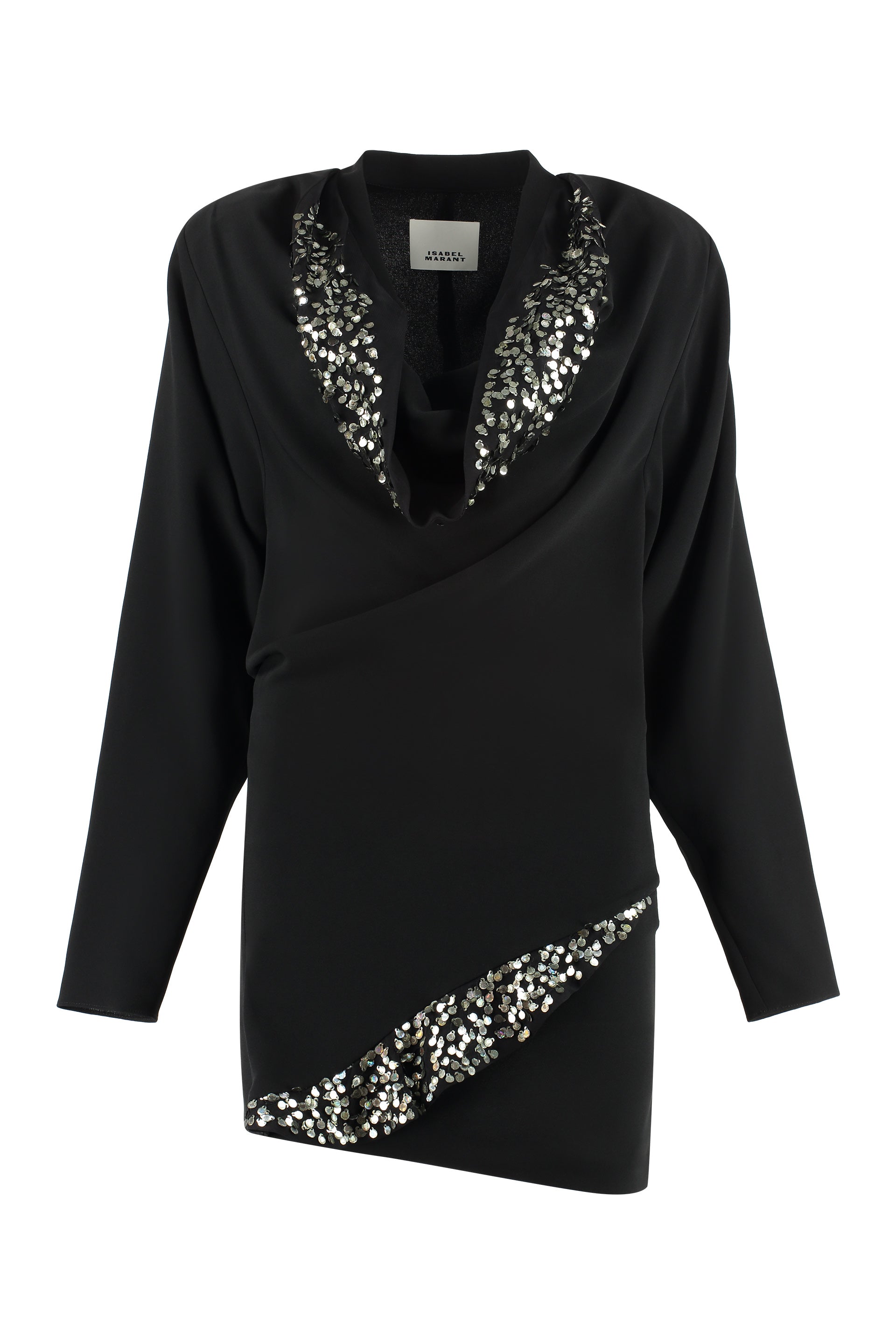 01BK ISABEL MARANT LAZELI SEQUIN DRESS