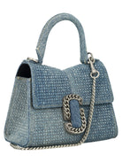 402 MARC JACOBS THE MINI TOP HANDLE DENIM CRYSTAL