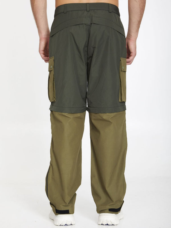 Vintage Olive Wool Men's Army Trousers - 31