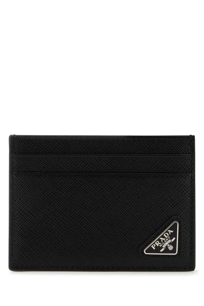 logo-plaque leather mini-bag | Prada 