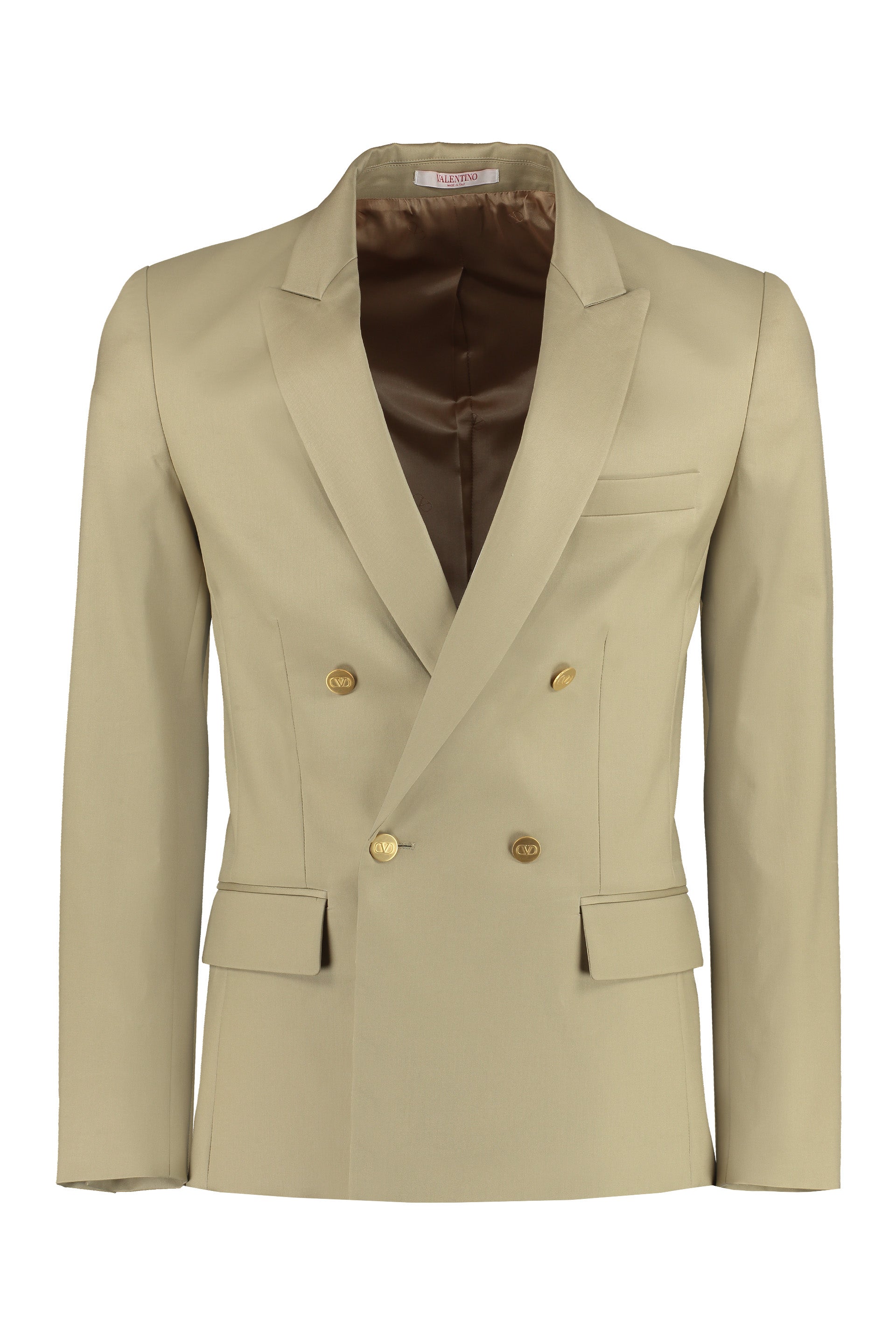 LZ8 VALENTINO COTTON DOUBLE-BREASTED BLAZER