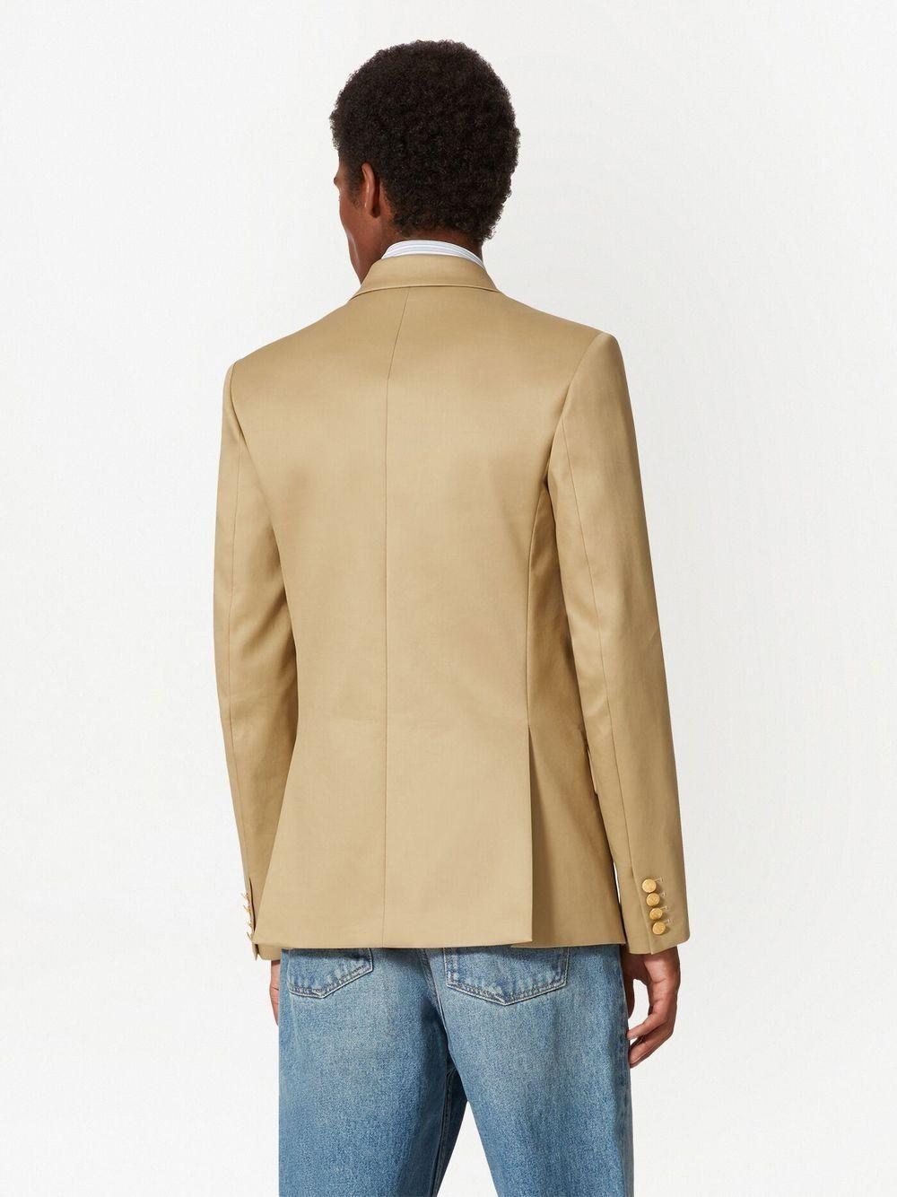 LZ8 VALENTINO COTTON DOUBLE-BREASTED BLAZER