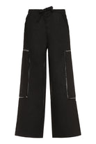 BLK STAUD MACKENZIE LINEN TROUSERS