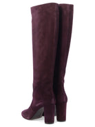 Purple VIA ROMA 15 SUEDE HEELED BOOTS