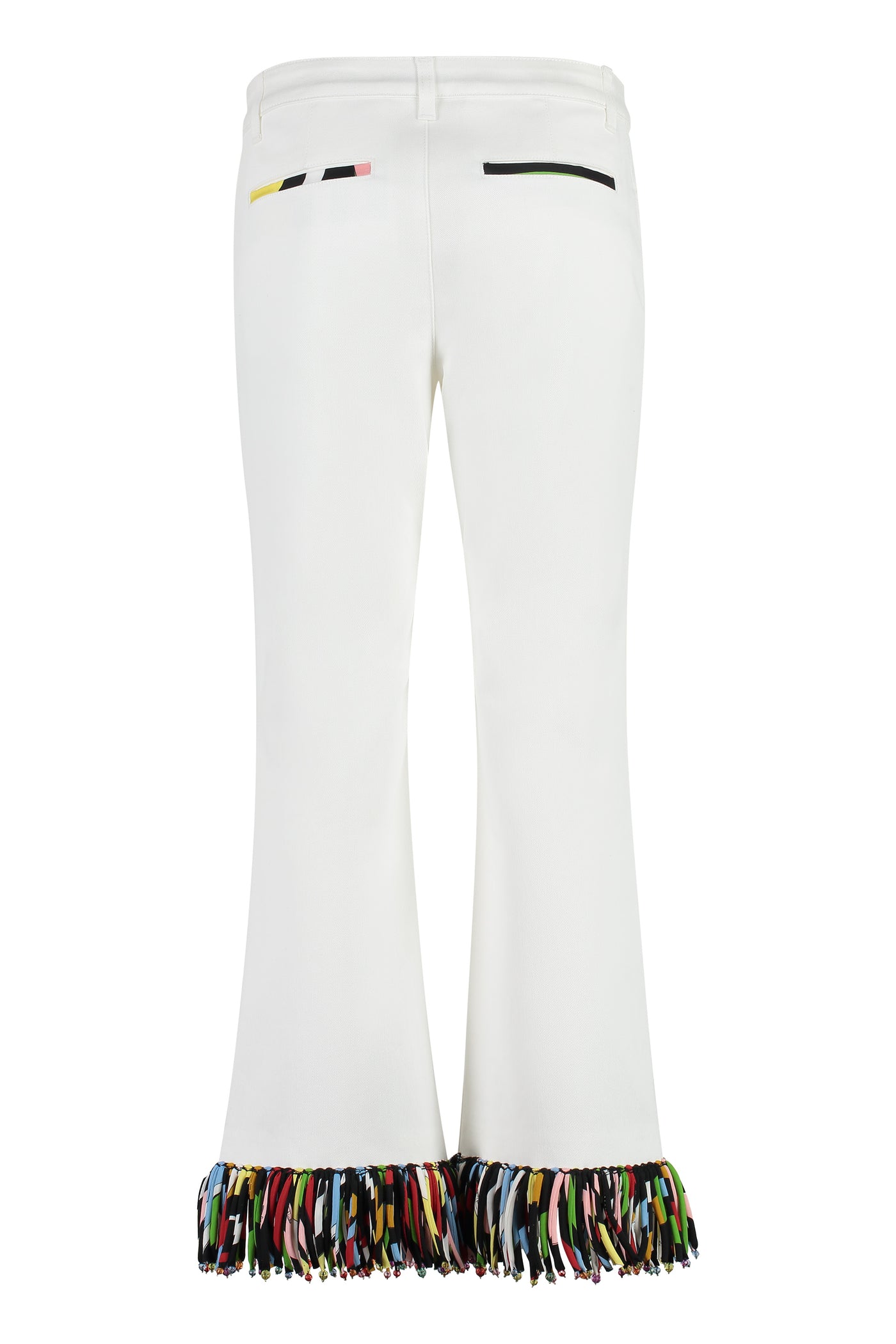 100 EMILIO PUCCI CROPPED FLARED TROUSERS