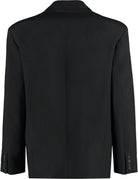 0NO VALENTINO DOUBLE-BREASTED WOOL BLAZER