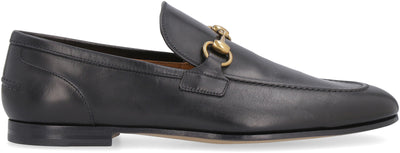 1000 GUCCI JORDAAN LEATHER LOAFERS WITH HORSEBIT