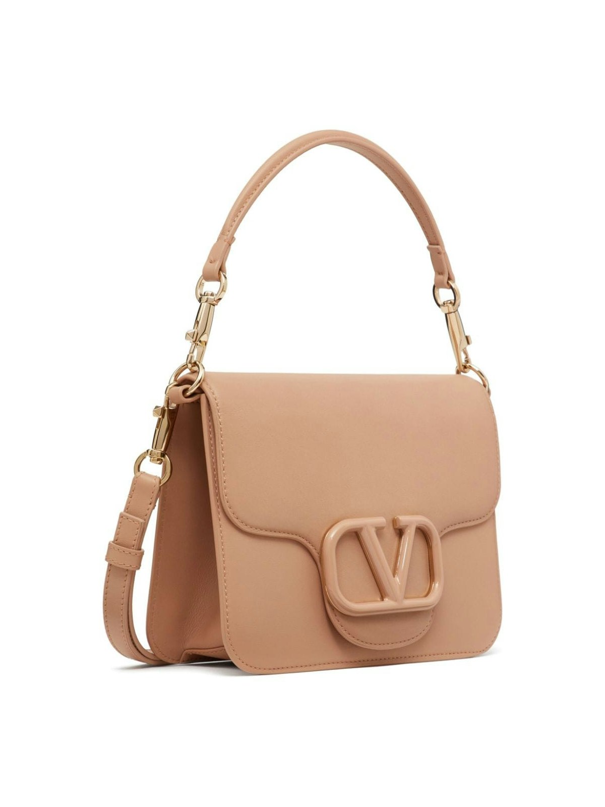 GF9 VALENTINO BOLSO DE HOMBRO NUDE LOGO DORADO