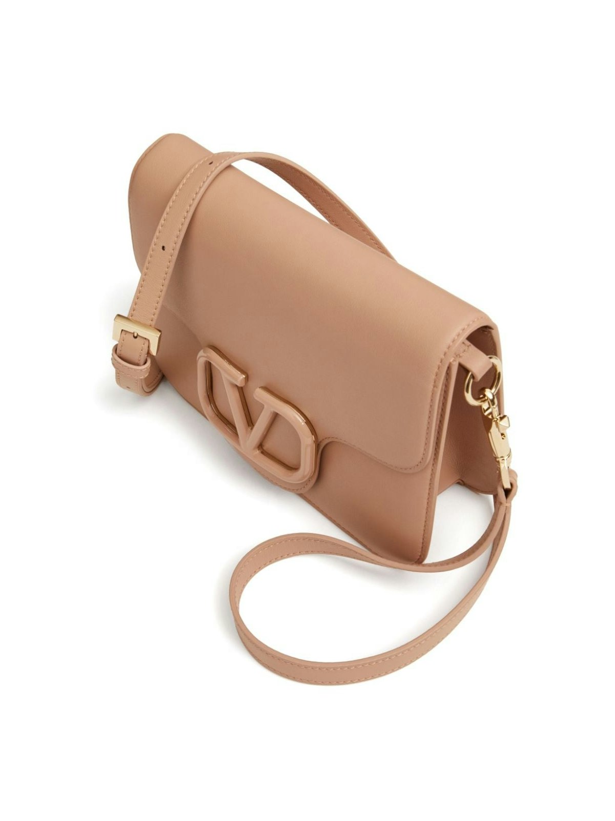 GF9 VALENTINO BOLSO DE HOMBRO NUDE LOGO DORADO