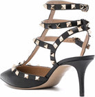 0NO VALENTINO ROCKSTUD CAGED PUMP 65mm