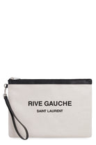 9024 SAINT LAURENT LOGO PRINT FLAT POUCH