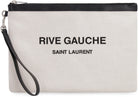 9024 SAINT LAURENT LOGO PRINT FLAT POUCH