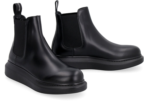 1000 ALEXANDER MCQUEEN HYBRID LEATHER CHELSEA BOOTS