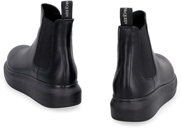 1000 ALEXANDER MCQUEEN HYBRID LEATHER CHELSEA BOOTS