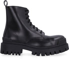 1000 BALENCIAGA STRIKE LEATHER COMBAT BOOTS