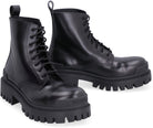 1000 BALENCIAGA STRIKE LEATHER COMBAT BOOTS