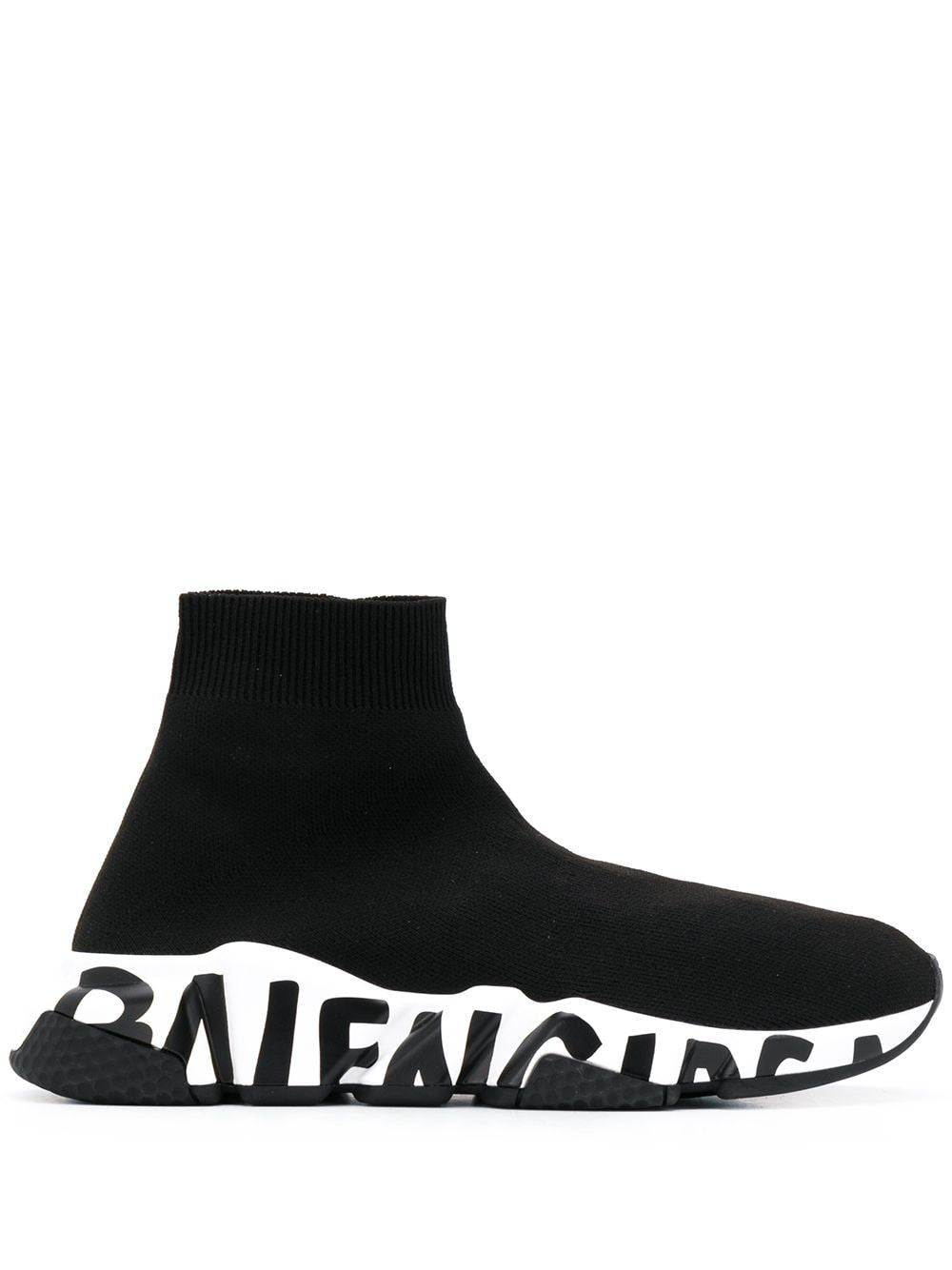 Balenciaga Speed Graffiti Knitted Sock-Sneaker | LOZURI