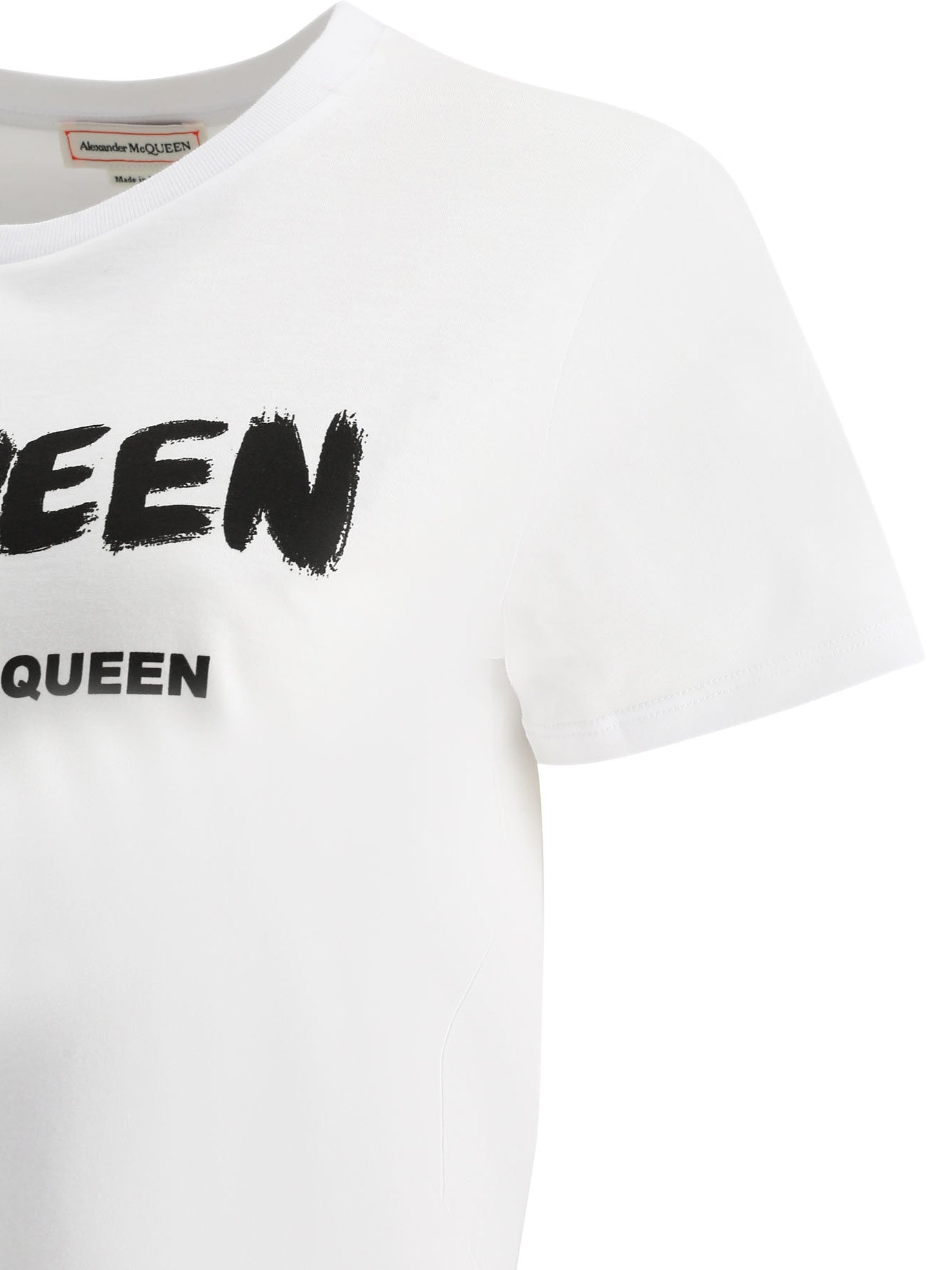 White ALEXANDER MCQUEEN "GRAFFITI" T-SHIRT