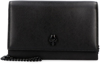 1000 ALEXANDER MCQUEEN LEATHER CLUTCH WITH STRAP
