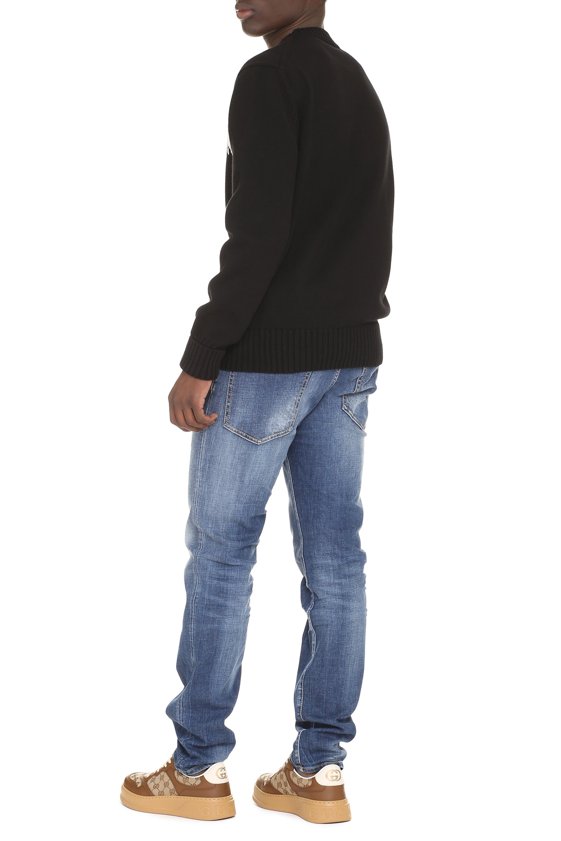 1006 ALEXANDER MCQUEEN INTARSIA CREW-NECK SWEATER