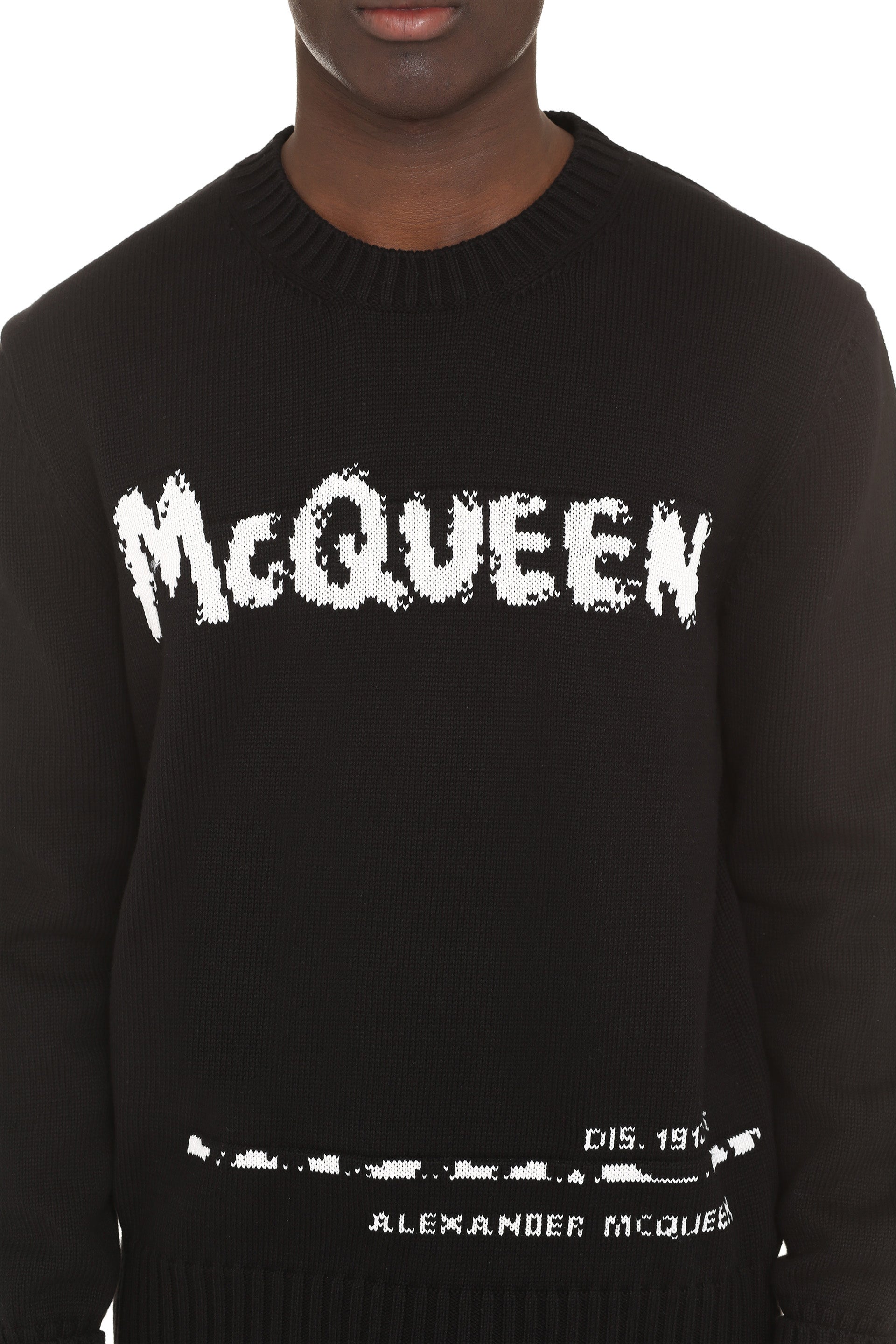 1006 ALEXANDER MCQUEEN INTARSIA CREW-NECK SWEATER