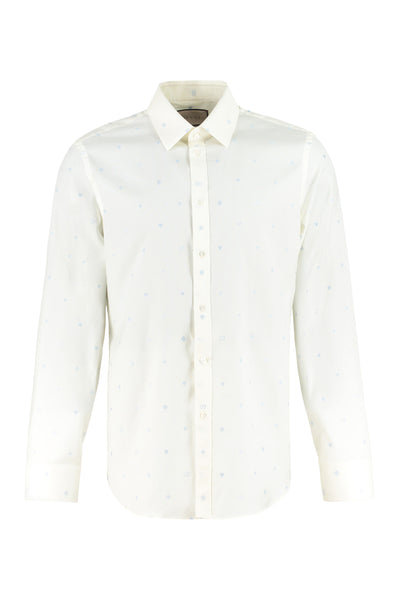 9011 GUCCI EMBROIDERED COTTON SHIRT