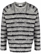 1073 SAINT LAURENT PULL COL ROND MANCHES MARTEAU