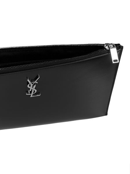 Black ysl clutch online bag