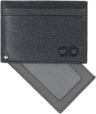 733292 FERRAGAMO GANCINI LEATHER CARD HOLDER