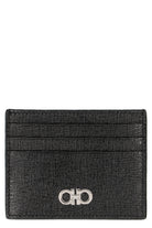 698914 FERRAGAMO GANCINI LEATHER CARD HOLDER