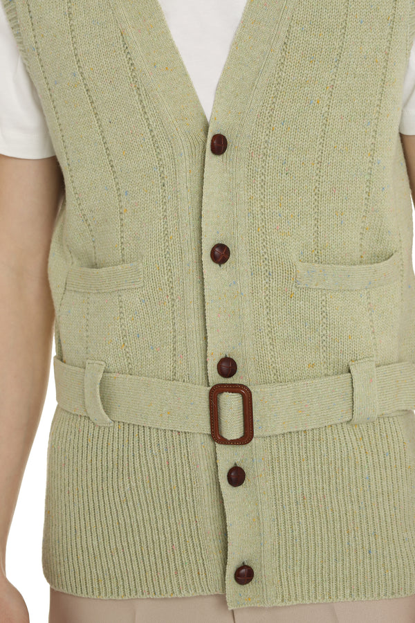 3222 GUCCI KNITTED WOOL VEST