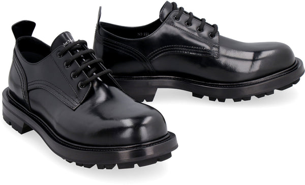 1000 ALEXANDER MCQUEEN LEATHER LACE-UP SHOES
