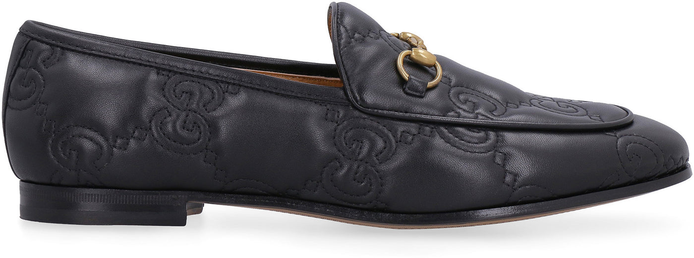 Gucci Jordaan Leather Loafer - Black - Loafers