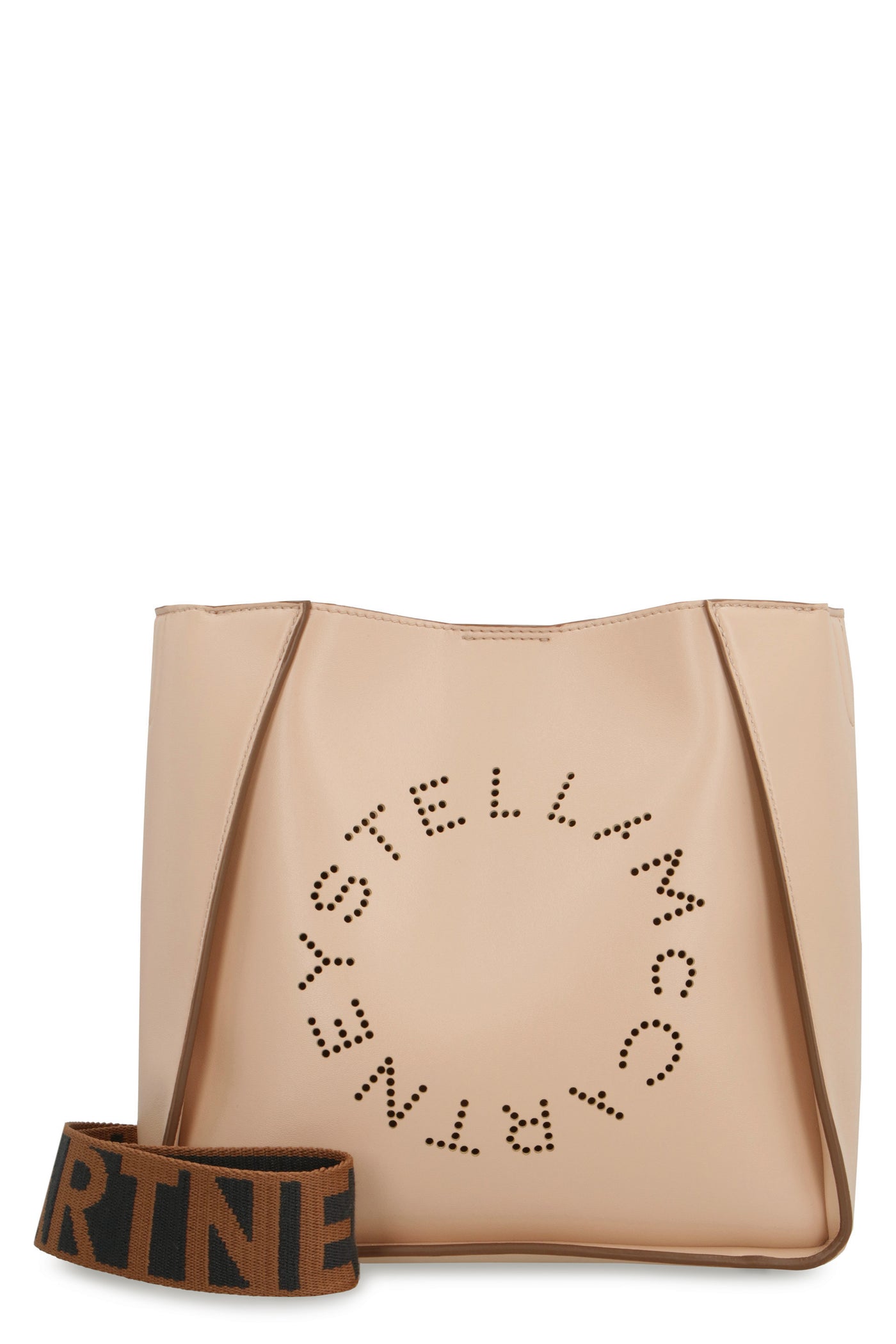 Stella mccartney perforated logo shoulder online bag