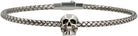 0446 ALEXANDER MCQUEEN SKULL BRASS BRACELET